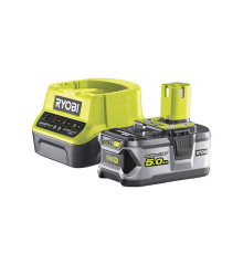 Набор Ryobi ONE+ RC18120-150 5133003366 аккумулятор (18 В; 5.0 А*ч; Li-Ion) и зарядное устройство RC18120