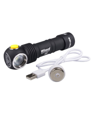 Фонарь Armytek Wizard v3 Magnet USB+18650 XP-L (теплый свет)