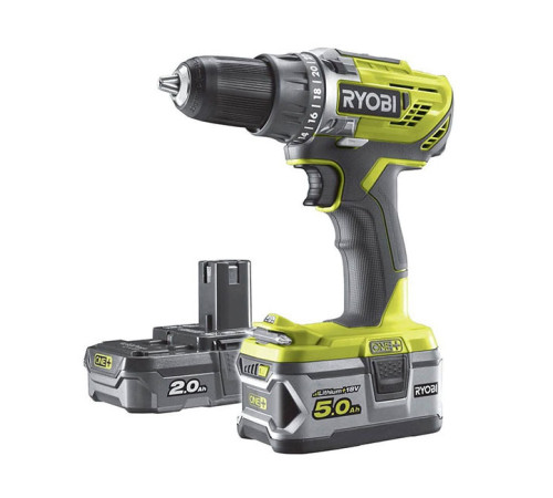Бесщеточная аккумуляторная дрель-шуруповерт Ryobi ONE+ R18DD7-252S 5133004534
