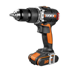 Аккумуляторная бесщеточная ударная дрель-шуруповерт WORX WX373