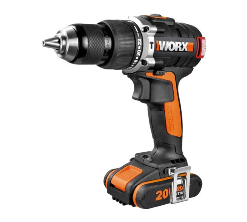 Аккумуляторная бесщеточная ударная дрель-шуруповерт WORX WX373
