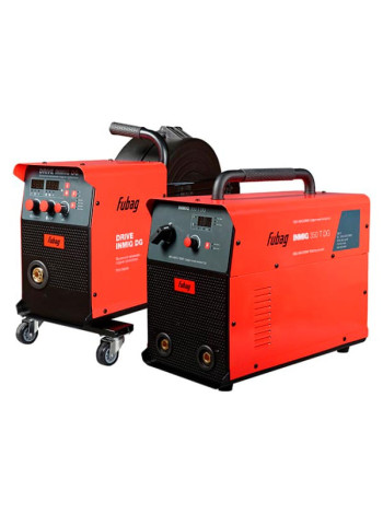 Сварочный полуавтомат инвертор Fubag INMIG 350T DG (31438), Подающий механизм DRIVE INMIG DG (41125), Шланг-пакет 5 метров 35 мм.кв 31438.4