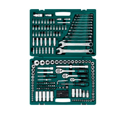 Универсальный набор инструмента KRAFTOOL X drive 216 предм. (1/2"+3/8"+1/4") 27888-H216