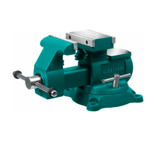 Слесарные тиски KRAFTOOL Reversible 140 мм, расход 273 мм 32705-140