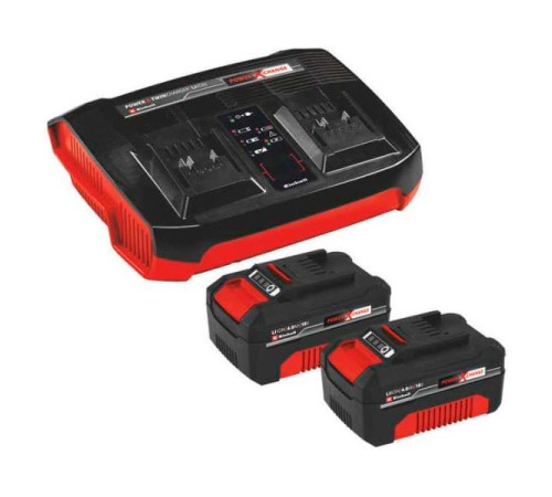 Устройство зарядное с аккумулятором Einhell PXC 2x4,0 Aч + двойное ЗУ Twincharger 3A 4512112