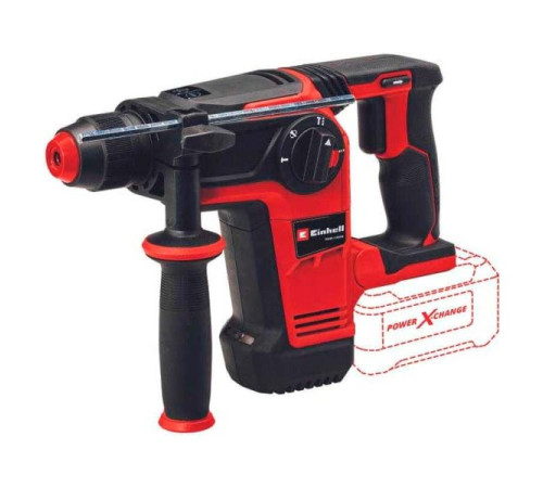Перфоратор аккумуляторный Einhell PXC TP-HD 18/26 Li BL, 1x18В, SDS+, 2.6Дж, 26мм, 3 режима, кейс, без АКК и ЗУ 4514265