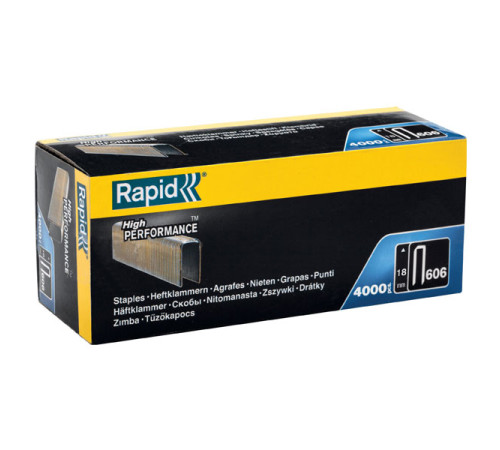 Скобы для степлера Rapid 606 18 мм; 4M 4000шт 11897602