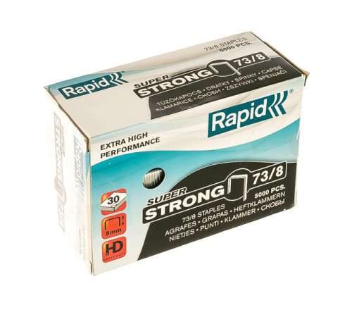Скоба SuperStrong 5000шт для степлера (10 мм; Тип 73) Rapid 24890400
