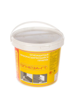 Противопожарный терморасширяющийся акриловый герметик ОГНЕЗА ГТ 3 кг цвет серый 105039
