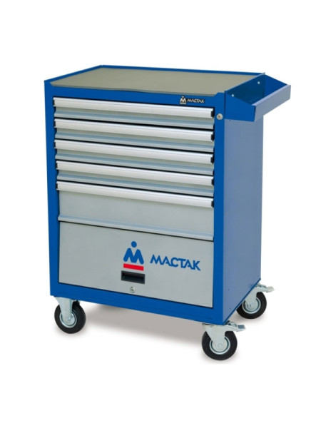 Инструментальная тележка МАСТАК ОПТИМА 5 полок и отсек, синяя 522-05581MB Инструментальная тележка МАСТАК ОПТИМА 5 полок и отсек, синяя 522-05581MB