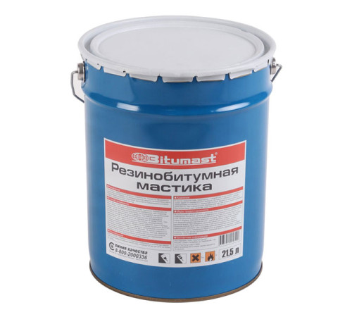 Резинобитумная мастика, 21.5 л Bitumast 4607952900127