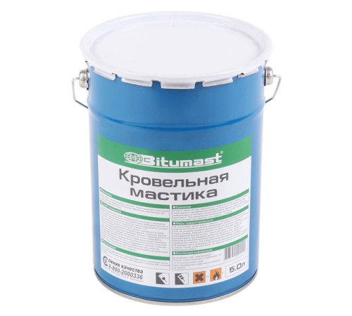 Кровельная мастика, 21.5 л Bitumast 4607952900066
