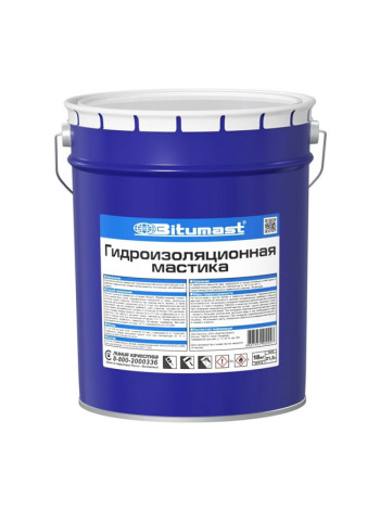 Гидроизоляционная мастика, 21.5 л Bitumast 4607952900097