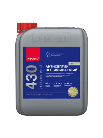 Невымываемый консервант для древесины NEOMID 430 Eco 5 кг Н-430-5/к1:9
