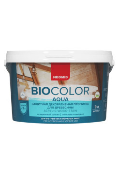 Пропитка NEOMID BIO COLOR aqua NEW 2014 голубая ель /9л/ Н -AQUA-9/ель