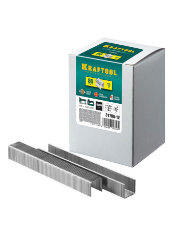 Закаленные скобы для степлера Kraftool тип 80 16 мм 5000шт 31780-16