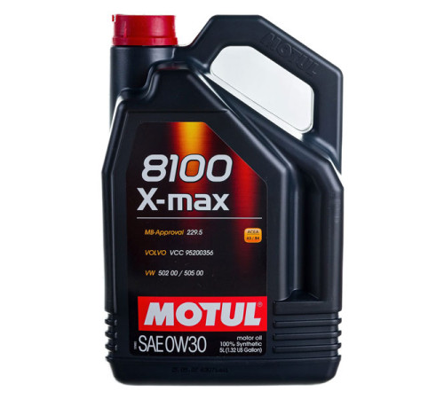Синтетическое масло 8100 X-max SAE 0W30 5л MOTUL 106571