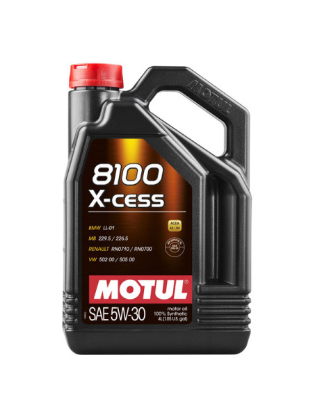 Синтетическое масло 8100 X-cess 5W30 4л MOTUL 108945
