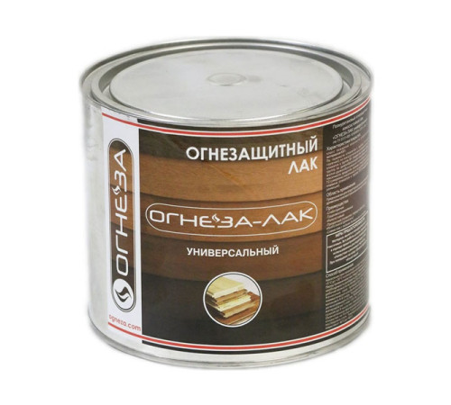 Универсальный огнезащитный лак ОГНЕЗА-ЛАК матовый, бесцветный, ведро 2.4 л 1.8 кг 105066