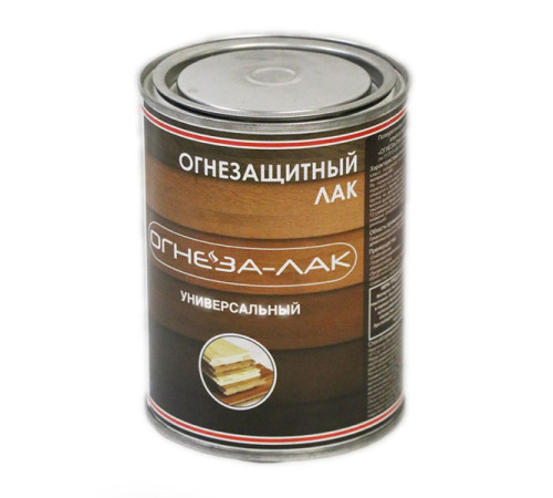 Универсальный огнезащитный лак ОГНЕЗА-ЛАК матовый, бесцветный, ведро 1 л 0.8 кг 105065