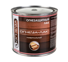 Универсальный огнезащитный лак ОГНЕЗА-ЛАК глянцевый, бесцветный, ведро 2.4 л 1.8 кг 105063