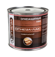 Универсальный огнезащитный лак ОГНЕЗА-ЛАК глянцевый, бесцветный, ведро 2.4 л 1.8 кг 105063
