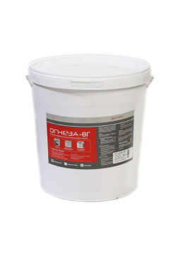 Акриловый противопожарный герметик ОГНЕЗА ВГ ведро 20 кг, цвет красный 105034