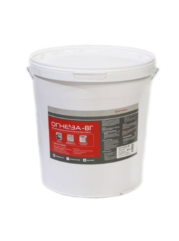 Акриловый противопожарный герметик ОГНЕЗА ВГ ведро 20 кг, цвет красный 105034