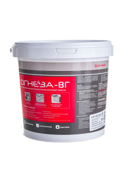 Акриловый противопожарный герметик ОГНЕЗА ВГ ведро 3 кг, цвет белый 105032