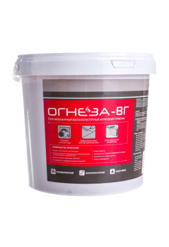 Акриловый противопожарный герметик ОГНЕЗА ВГ ведро 3 кг, цвет красный 105033