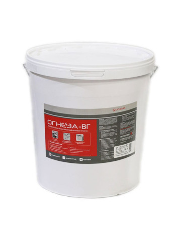 Акриловый противопожарный герметик ОГНЕЗА ВГ ведро 20 кг, цвет белый 105035