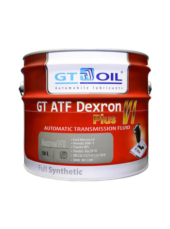 Масло ATF Dexron VI Plus, 10 л GT OIL 8809059408643