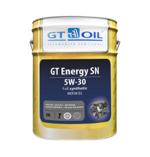 Масло Energy SN, SAE 5W30, API SN, 20 л GT OIL 8809059407967