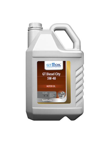 Масло Diesel City, SAE 5W-40, API CI-4/SL, 6 л GT OIL 8809059408278