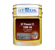 Масло Power CI, SAE 10W-40, API CI-4/SL, 20 л GT OIL 8809059407073