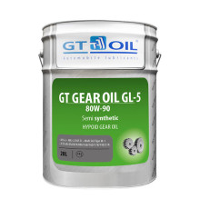 Масло Gear Oil, SAE 80W-90, API GL-5, 20 л GT OIL 8809059407103