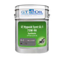 Масло Hypoid Synt, SAE 75W-90, API GL-5, 20 л GT OIL 8809059407950