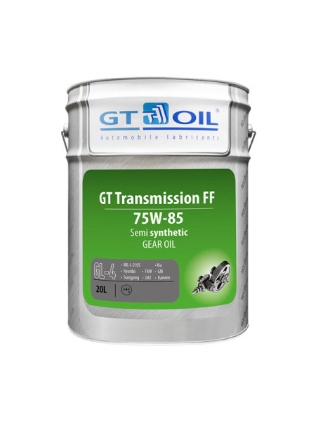 Масло Transmission FF, SAE 75W-85, API GL-4, 20 л GT OIL 8809059407653