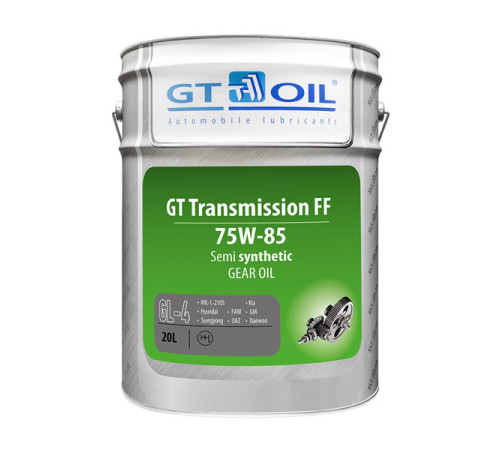 Масло Transmission FF, SAE 75W-85, API GL-4, 20 л GT OIL 8809059407653
