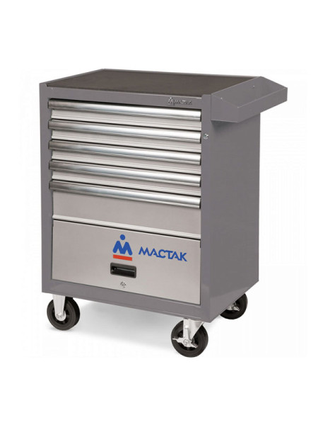 Инструментальная тележка МАСТАК ОПТИМА 5 полок и отсек, серая 522-05581MG Инструментальная тележка МАСТАК ОПТИМА 5 полок и отсек, серая 522-05581MG