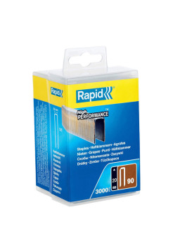Супертвердые закаленные узкие скобы Rapid (20 мм; тип 90) 3000шт 5000123