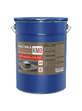 Кровельная огнезащитная мастика ОГНЕЗА ОКМ ведро 20 кг, черный 106666