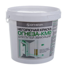 Негорючая краска ОГНЕЗА КМ0 ведро 4,5 кг цвет белый 106786
