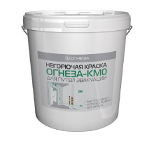 Негорючая краска ОГНЕЗА КМ0 ведро 30 кг цвет белый 106785