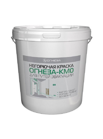 Негорючая краска ОГНЕЗА КМ0 ведро 30 кг цвет белый 106785