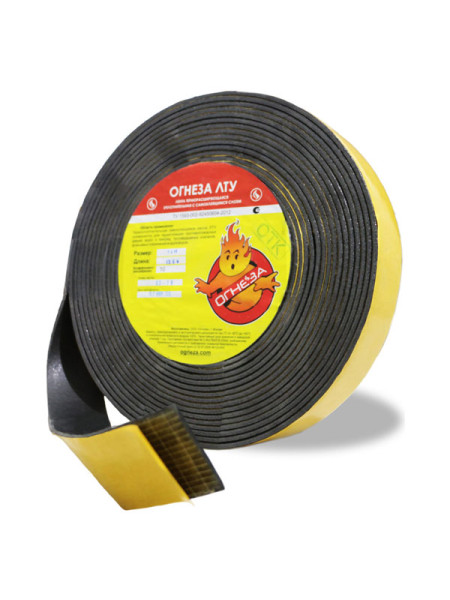 Термоуплотнительная лента ОГНЕЗА ЛТУ 3х30 мм, рулон 20 пог.м. 105104