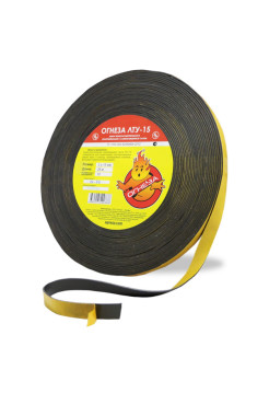 Термоуплотнительная лента ОГНЕЗА ЛТУ 2х15 мм, рулон 25 пог.м. 105100