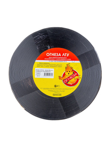 Термоуплотнительная лента ОГНЕЗА ЛТУ 2х10 мм, рулон 25 пог. м 105099