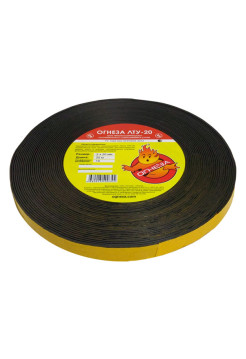 Термоуплотнительная лента ОГНЕЗА ЛТУ 2х20 мм, рулон 25 пог.м. 105101