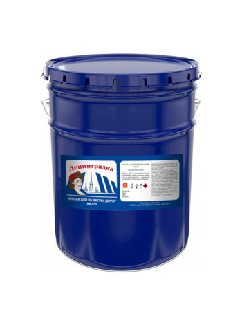 Краска для дорожной разметки Ленинградка АК-511 25 кг, серый УТ000006993